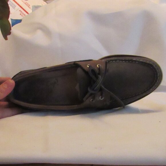 Sperry Top-Sider GOLD CUP Blue/Brown Men's 2-Eye Camino Boat Shoe Size 11 - Picture 10 of 12